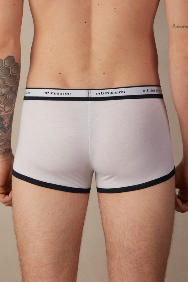 Intimssimi Natural Fresh Supima® βαμβακερα Boxers with Logo ασπρα | SGRVO44980