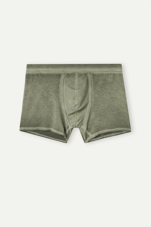 Intimssimi Natural Fresh Supima® βαμβακερα Boxers πρασινο | YGRVQ63151