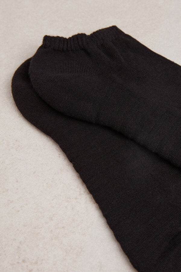 Intimssimi No-show Socks in Terrycloth μαυρα | UGRND64109