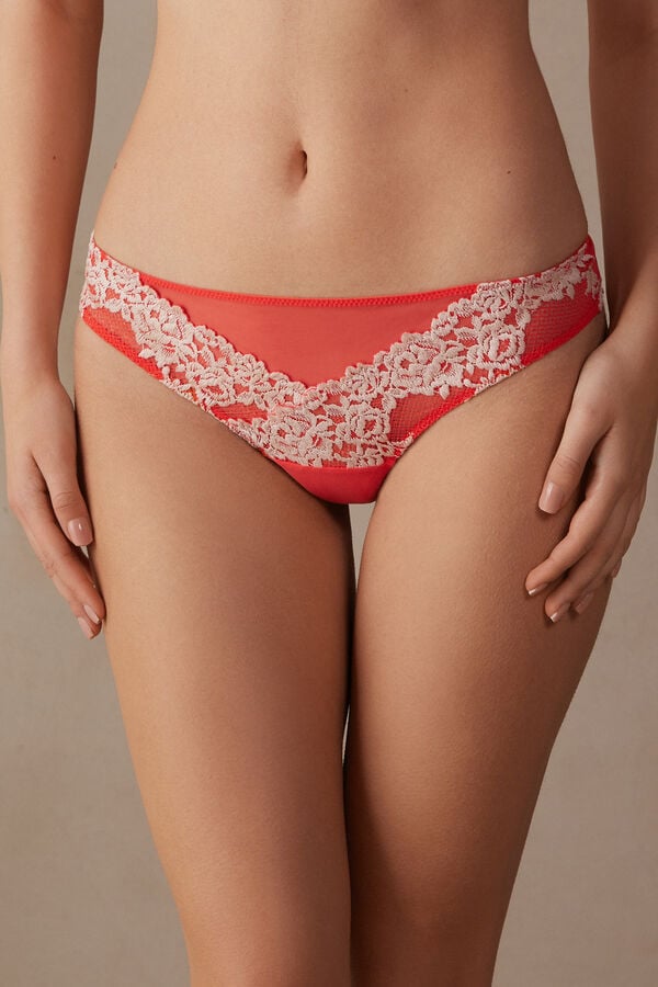 Intimssimi Pretty Flowers Brazilian ασπρα | GRDYB39931