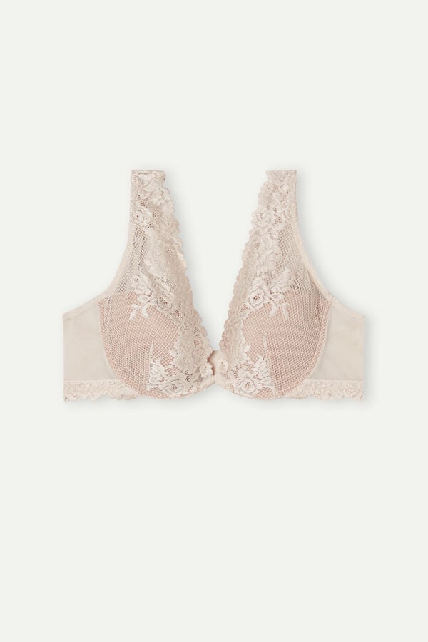 Intimssimi Pretty Flowers Elena Balconette Bra Natural | SGRVO45340