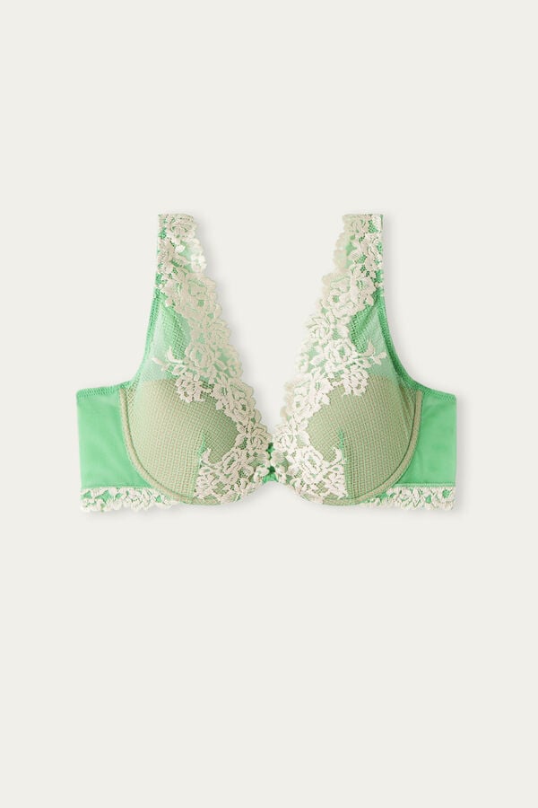 Intimssimi Pretty Flowers Elena Balconette Bra πρασινο | ZGRMJ27207