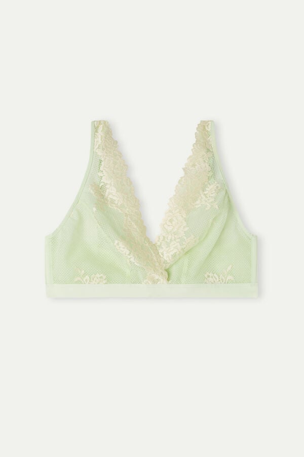 Intimssimi Pretty Flowers Lara Triangle Bra πρασινο | TGRWZ90502