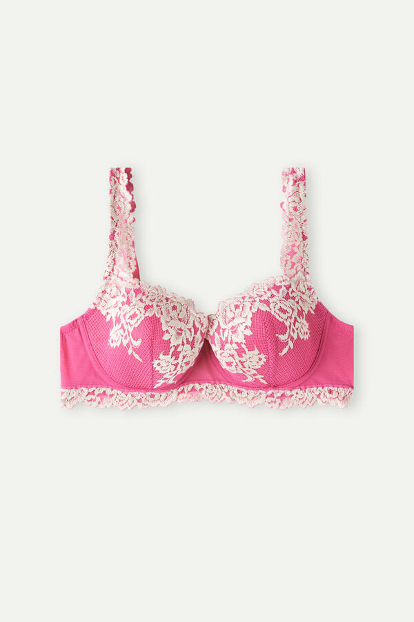 Intimssimi Pretty Flowers Sofia Balconette Bra ροζ | DGRVO84890