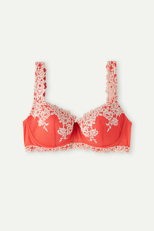 Intimssimi Pretty Flowers Sofia Balconette Bra ασπρα | GRDYB37786