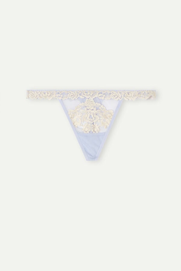 Intimssimi Pretty Flowers String Στρινγκ Violet | UGRTG59953