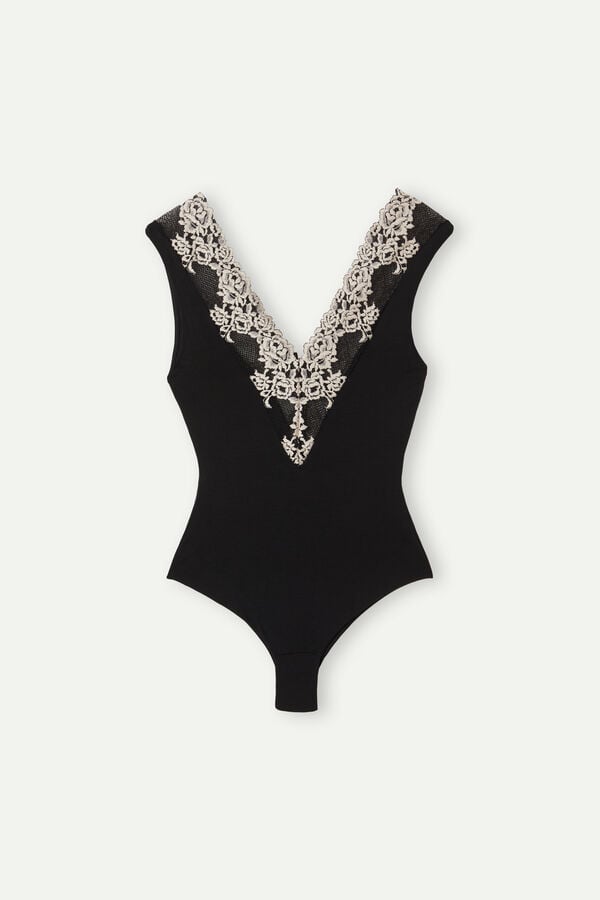 Intimssimi Pretty Flowers V-neck Bodysuit Πολύχρωμο | SGRNY25332