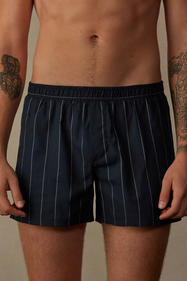 Intimssimi Print Detailed Boxers μπλε | QGRWA28769