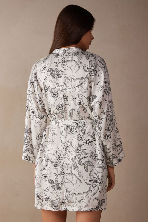 Intimssimi Pure Joy Satin Kimono Print | EGRVG63481