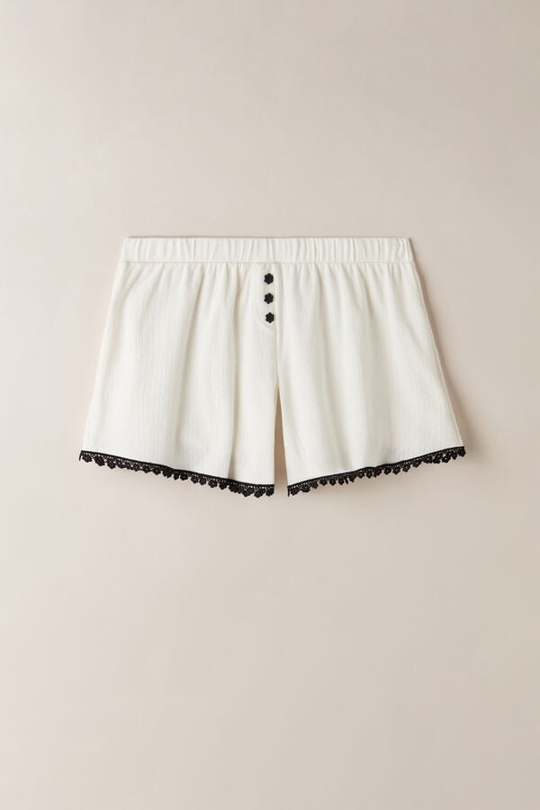 Intimssimi Pure Joy βαμβακερα Shorts ασπρα | GRJVR58541