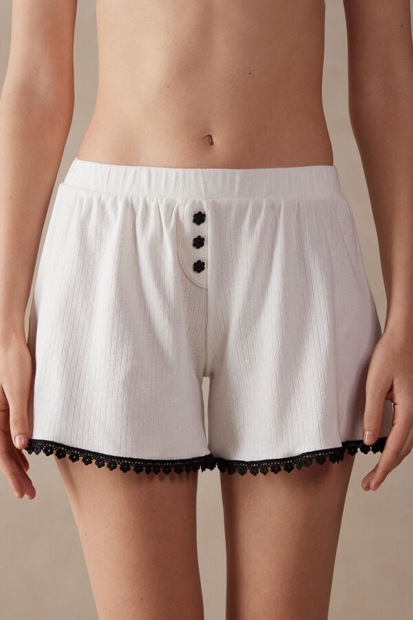 Intimssimi Pure Joy βαμβακερα Shorts ασπρα | GRJVR58541