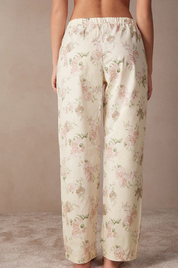 Intimssimi Scent of Roses Full Length βαμβακερα Cloth Pants Print | GGREC96861