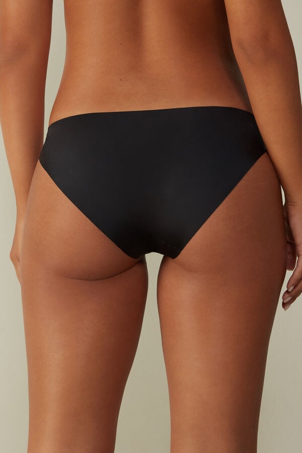 Intimssimi Seamless Microfiber Panties μαυρα | PGRQX42745