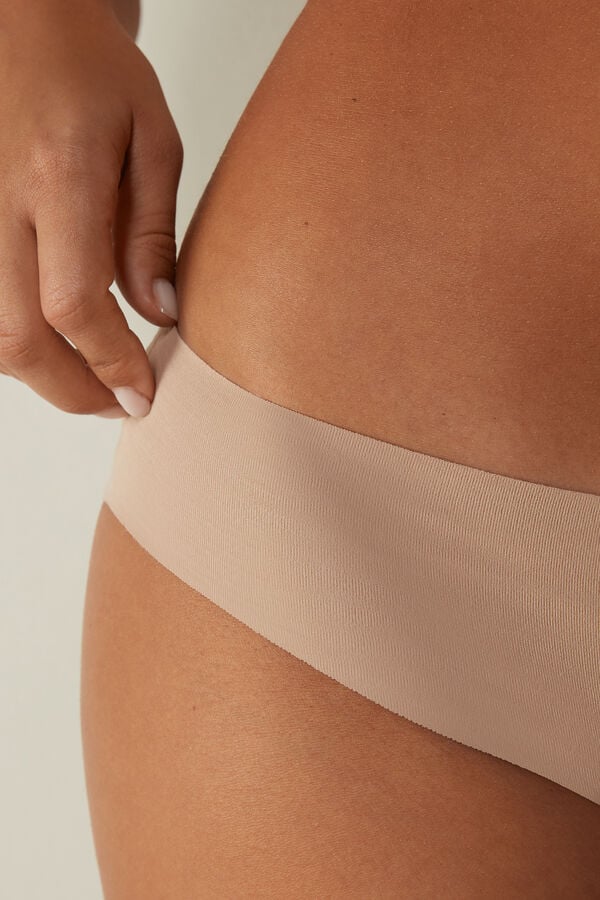 Intimssimi Seamless Supima® βαμβακερα Panties Natural | GRDYB58533