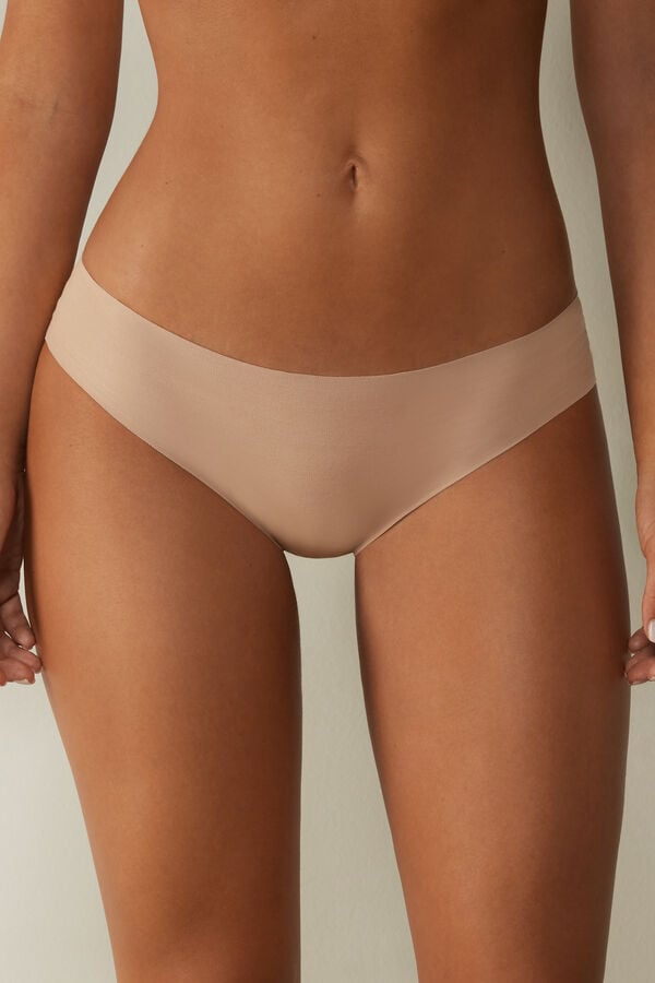 Intimssimi Seamless Supima® βαμβακερα Panties Natural | GRDYB58533