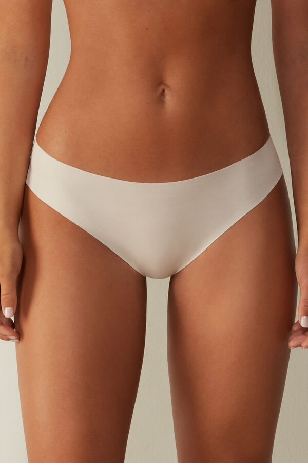 Intimssimi Seamless Supima® βαμβακερα Panties Natural | QGRUV51283