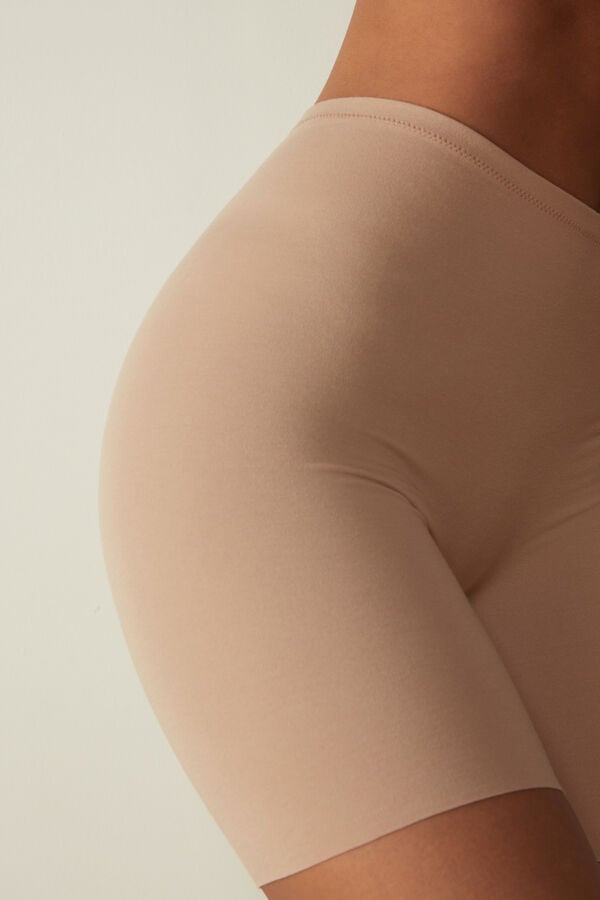 Intimssimi Seamless Supima® βαμβακερα Shorts Natural | UGRND80929