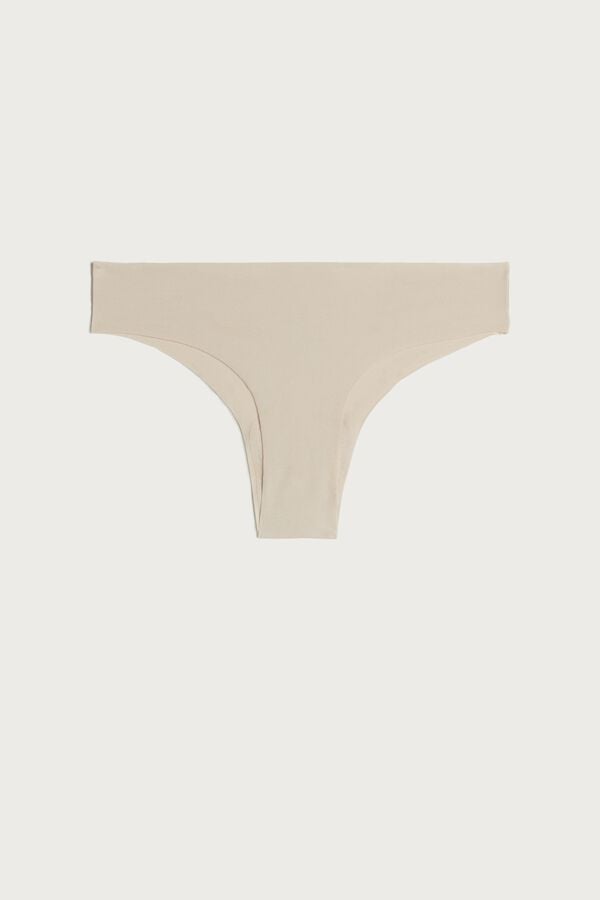 Intimssimi Seamless Supima® βαμβακερα Brazilian Panties Natural | YGRVQ64151