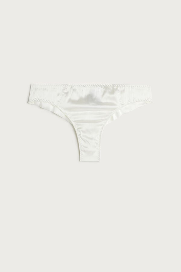 Intimssimi Silk Cheeky Briefs ασπρα | YGRVQ30751