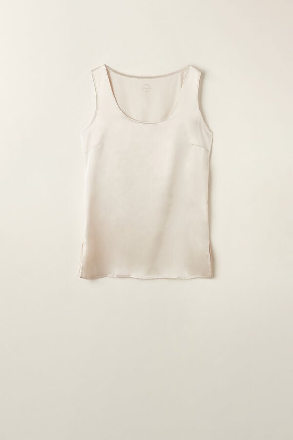 Intimssimi Silk and Modal Tank Top Natural | PGRQX19700