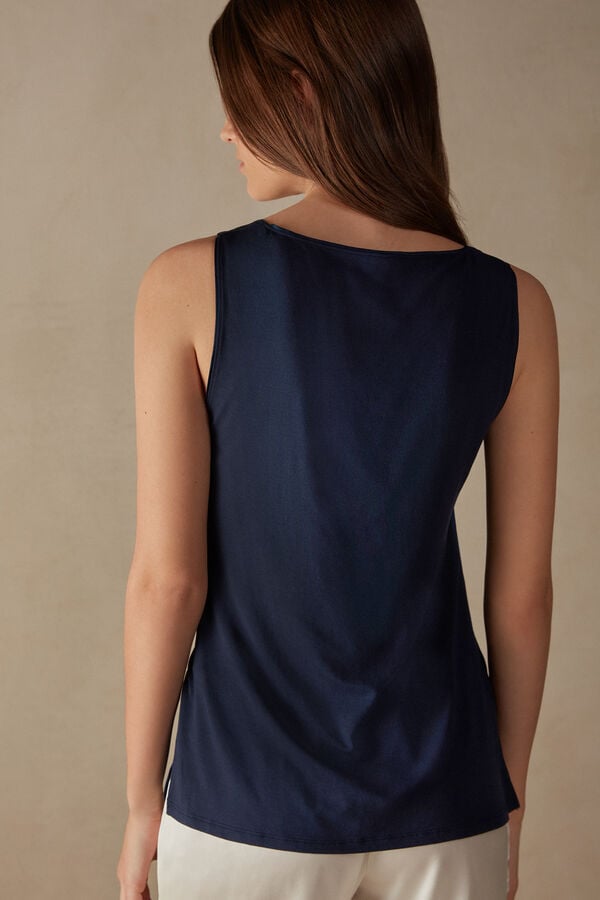 Intimssimi Silk and Modal Tank Top μπλε | GREGJ28537