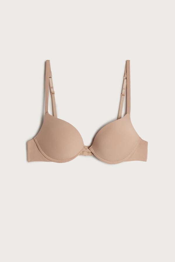 Intimssimi Simona Microfiber Super Push-Up Bra Natural | GREGJ23568