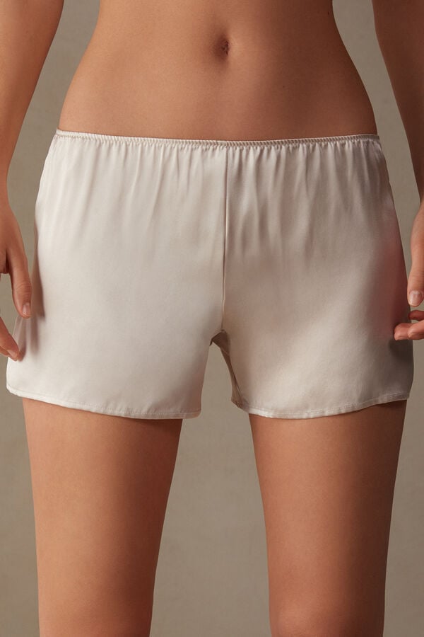 Intimssimi Smooth Silk-Satin Shorts Natural | AGRDF92080