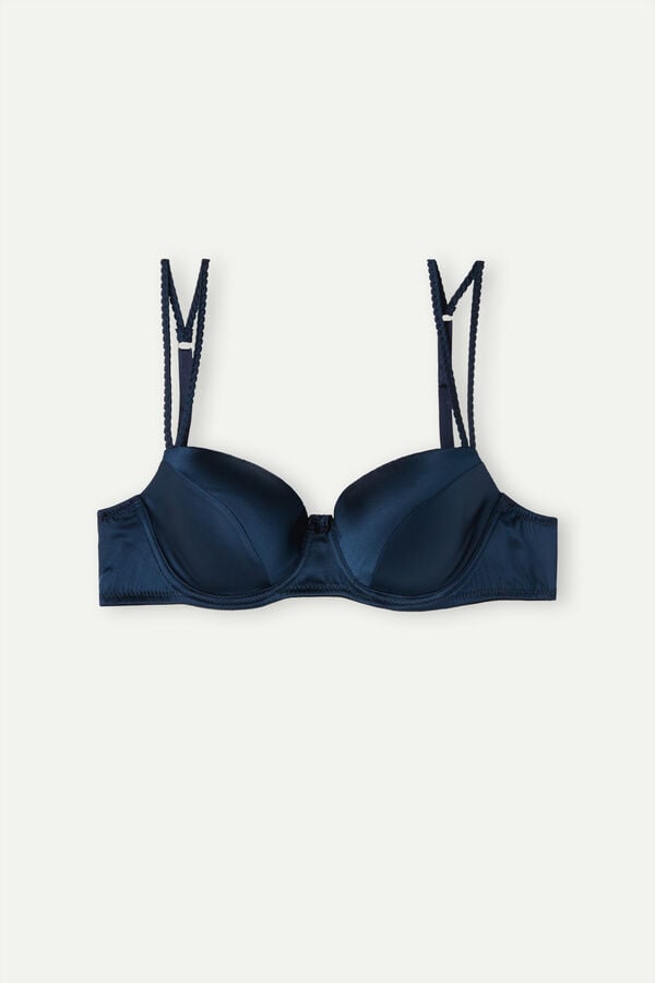 Intimssimi Sofia Balconette Bra in Silk μπλε | GRDYB27188