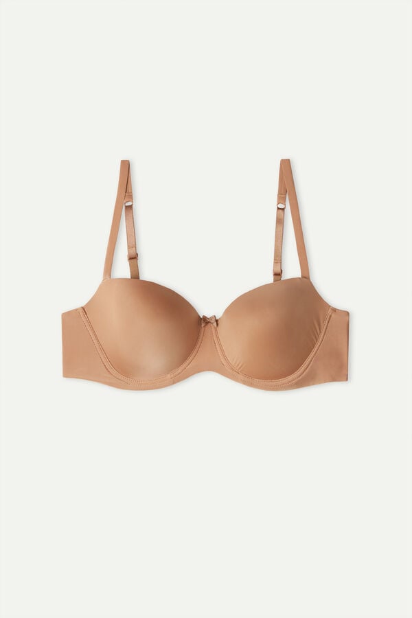 Intimssimi Sofia Balconette Bra in Ultralight Microfiber Natural | SGRVO66164