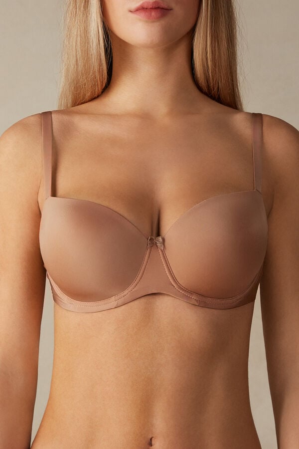 Intimssimi Sofia Balconette Bra in Ultralight Microfiber Natural | SGRVO66164