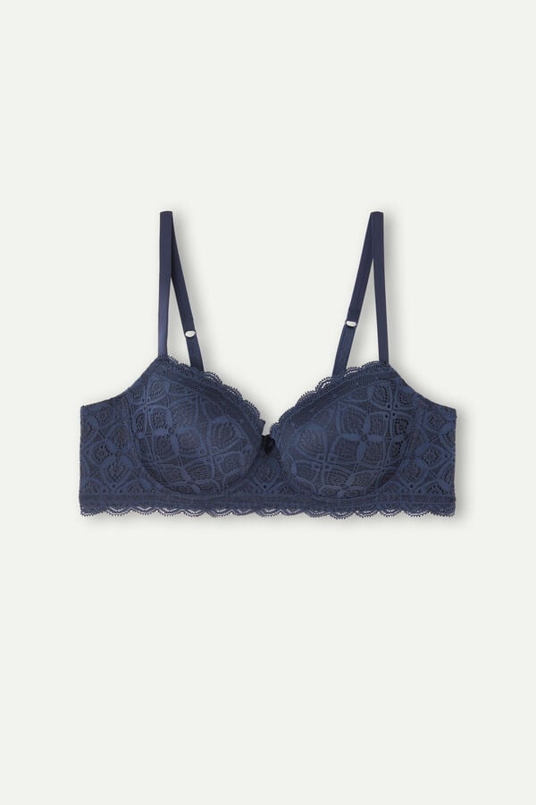 Intimssimi Sofia Balconette Bra in δαντελα μπλε | GRQAV75377