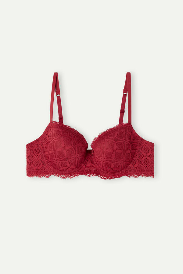 Intimssimi Sofia Balconette Bra in δαντελα κοκκινα | GRQCS43025