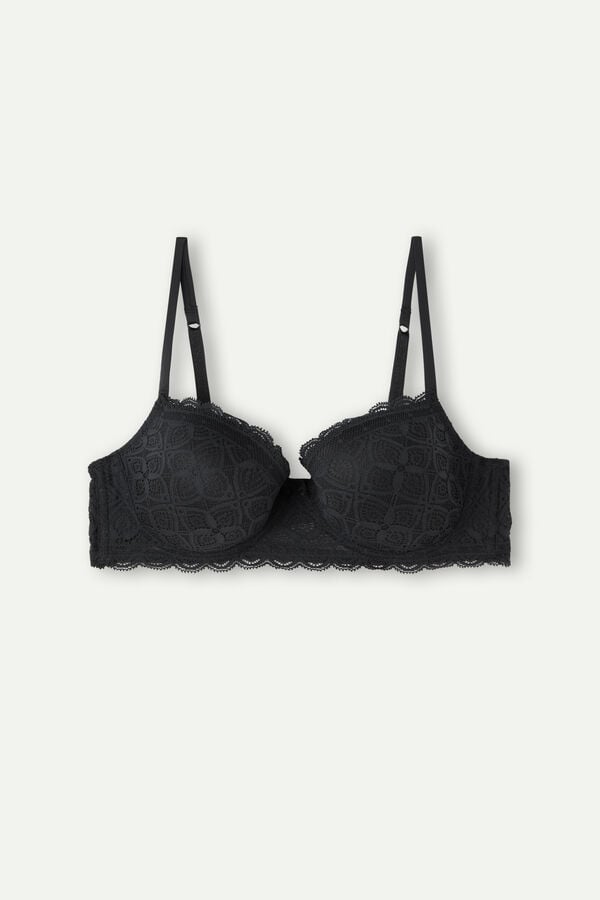 Intimssimi Sofia Balconette Bra in δαντελα μαυρα | MGRFT31883