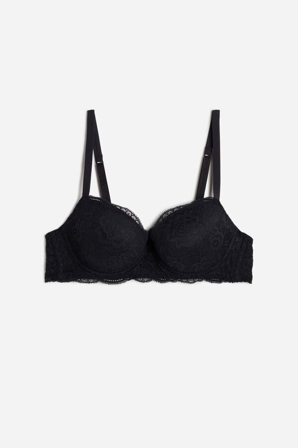 Intimssimi Sofia δαντελα Balconette Bra μαυρα | GRJBT58511