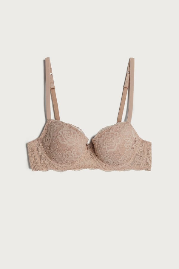 Intimssimi Sofia δαντελα Balconette Bra Natural | QGRUV50837