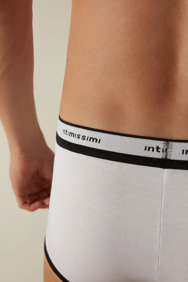 Intimssimi Stretch Supima® βαμβακερα Boxer Shorts with Logo Detail Πολύχρωμο | AGRWC29473