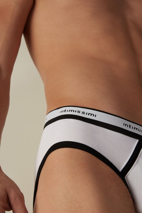 Intimssimi Stretch Supima® βαμβακερα Brief with Logo Detail Πολύχρωμο | FGRUI25546