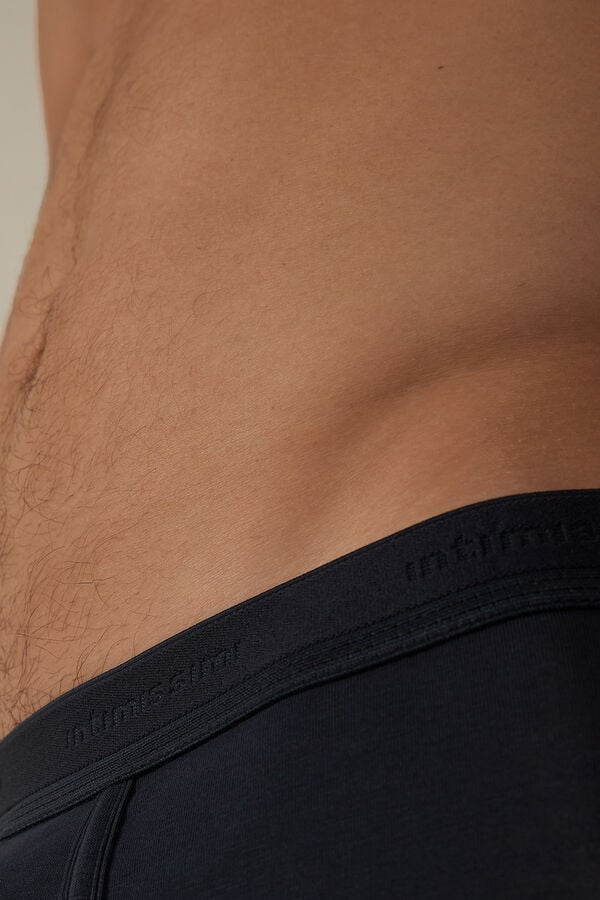 Intimssimi Stretch Supima® βαμβακερα Boxer Shorts with Logo Detail μπλε | GGRUC78424