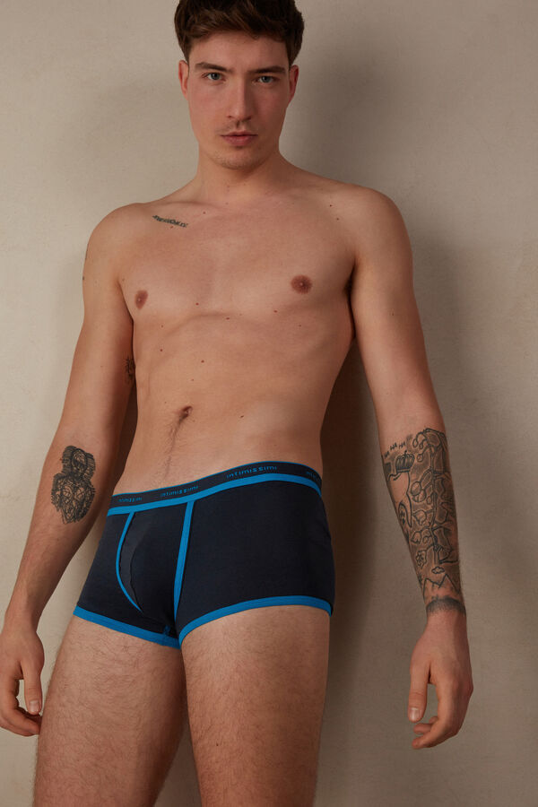 Intimssimi Stretch Supima® βαμβακερα Boxer Shorts with Logo Detail μαυρα | GRJVR10646