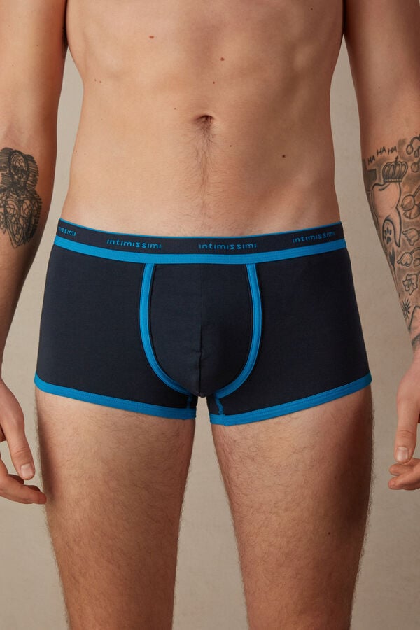 Intimssimi Stretch Supima® βαμβακερα Boxer Shorts with Logo Detail μαυρα | GRJVR10646