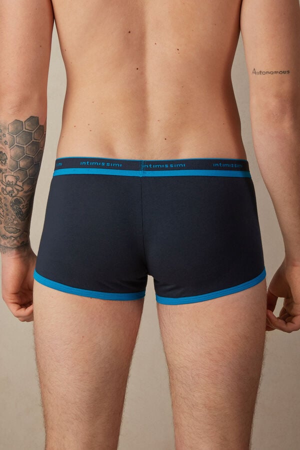 Intimssimi Stretch Supima® βαμβακερα Boxer Shorts with Logo Detail μαυρα | YGRVQ79377