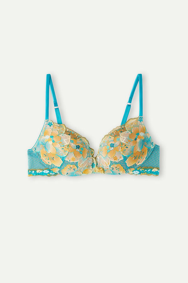 Intimssimi Summer Vibes Gioia Super Push-up Bra μπλε | BGRSO44978