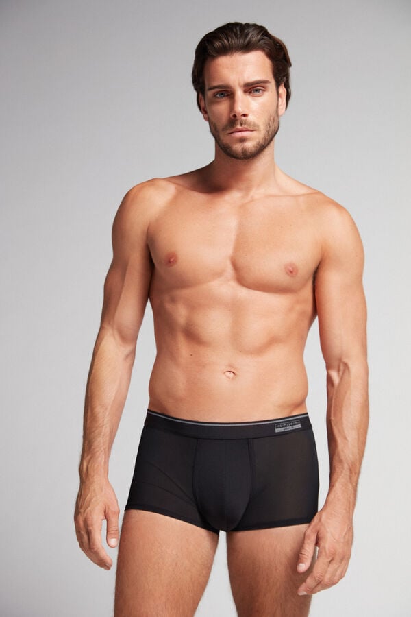 Intimssimi Super Fresh Micro-mesh Boxers μαυρα | GRCIF91609