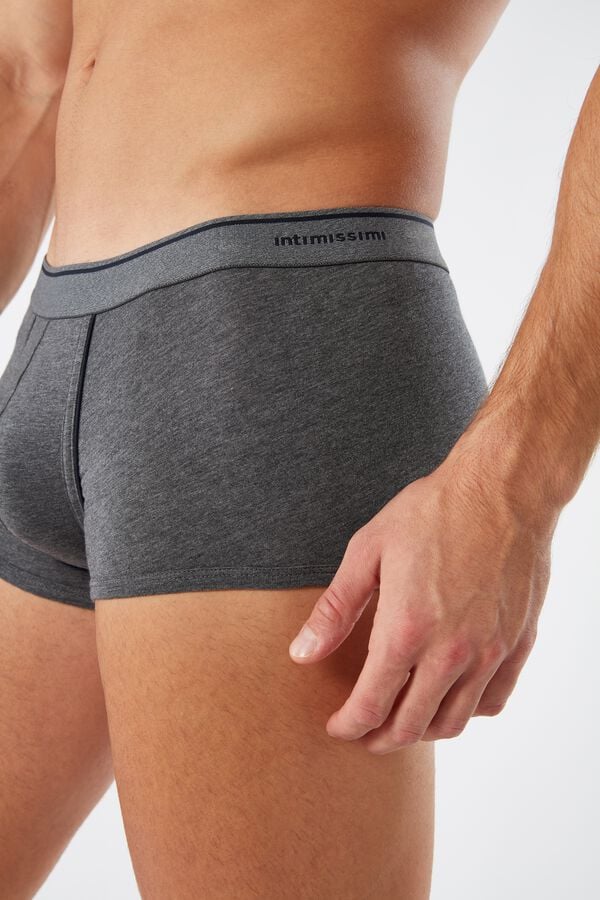 Intimssimi Supima® βαμβακερα Boxers σκούρο γκρι | GRCIF96899