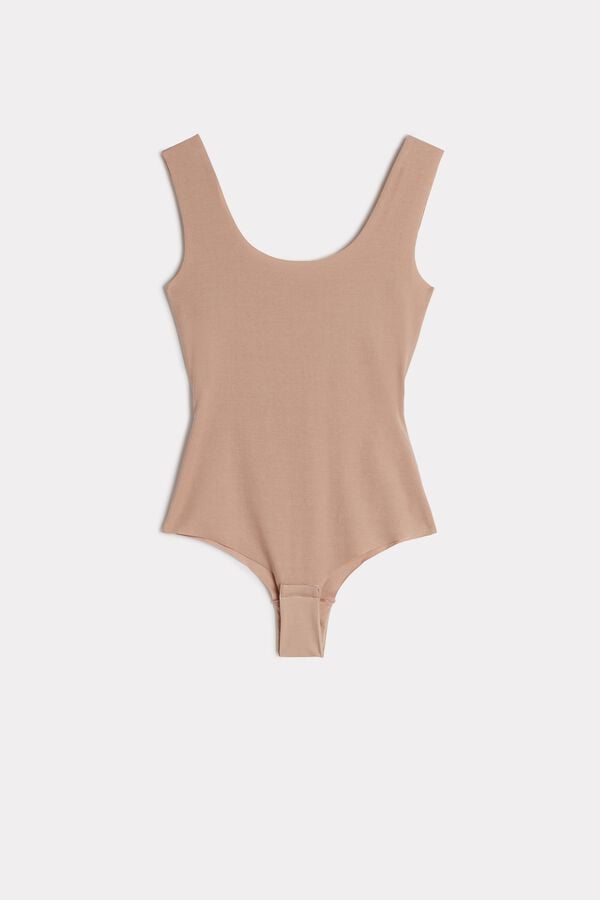 Intimssimi Supima βαμβακερα® Scoop Neck Bodysuit Natural | TGRWZ61370