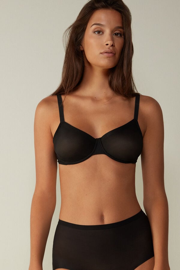 Intimssimi Sveva Invisible Touch Balconette Bra μαυρα | BGRSD47651