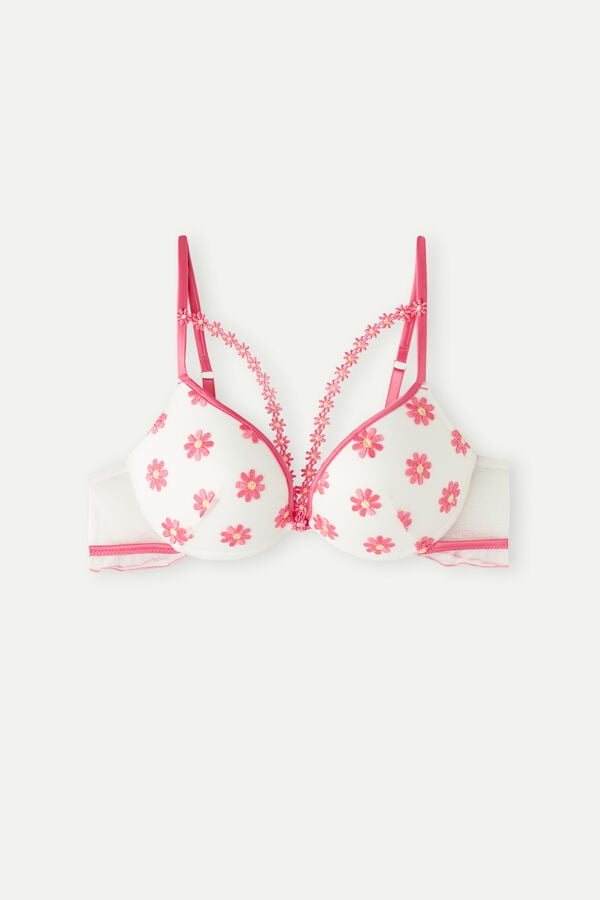 Intimssimi Sweet Like Daisies Simona Super Push-up Bra ασπρα | FGRUI56172