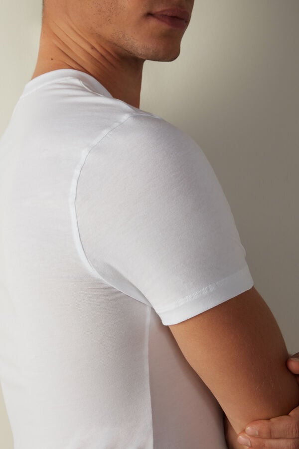 Intimssimi T-shirt in Stretch Supima® βαμβακερα ασπρα | GRICD23461