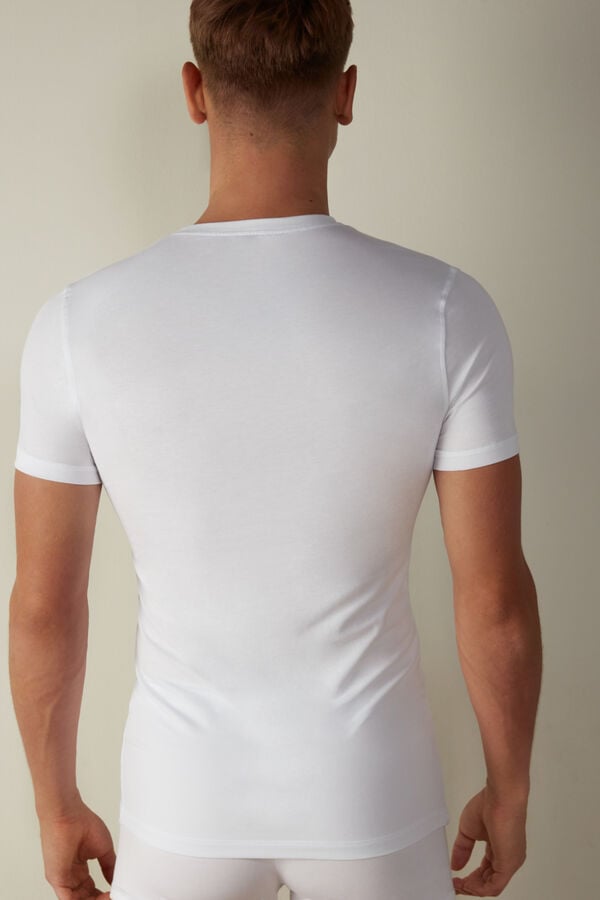 Intimssimi T-shirt in Stretch Supima® βαμβακερα ασπρα | GRICD23461