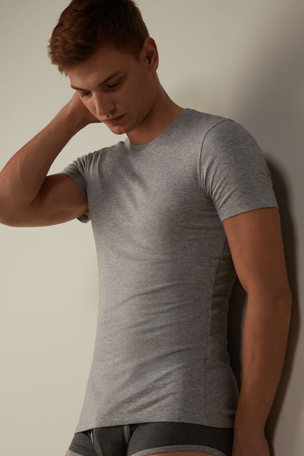 Intimssimi T-shirt in Stretch Supima® βαμβακερα γκρι | GRJVR43111